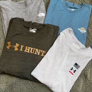 Under Armour and The North Face T-Shirts Bundle